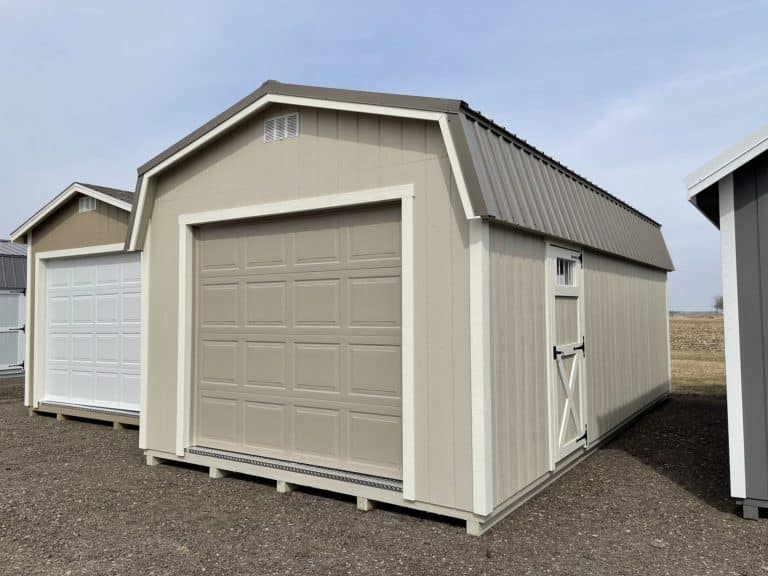 prefab garage shed buit on site in central ohio