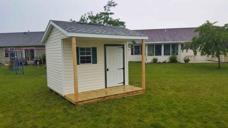 Small cabin shed with porch for sale in Ohio