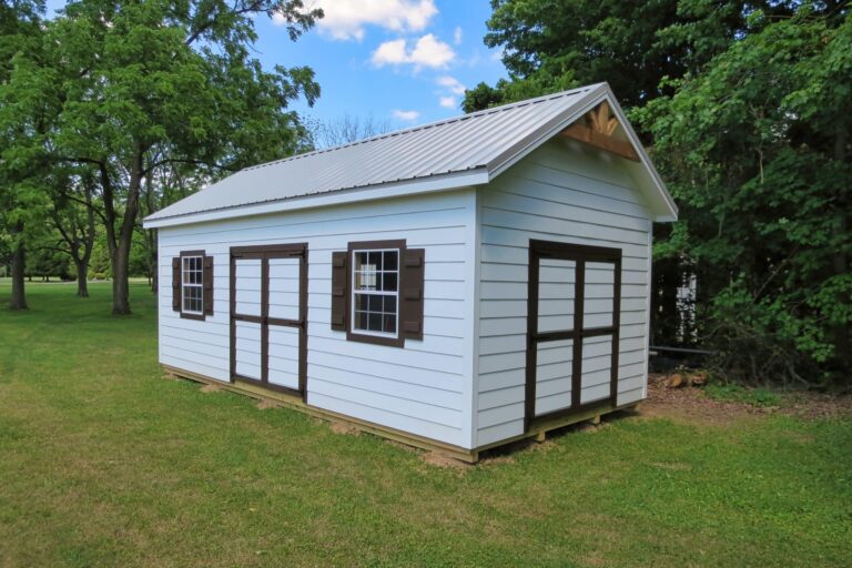 A-frame garden shed for sale near Kettering, Ohio