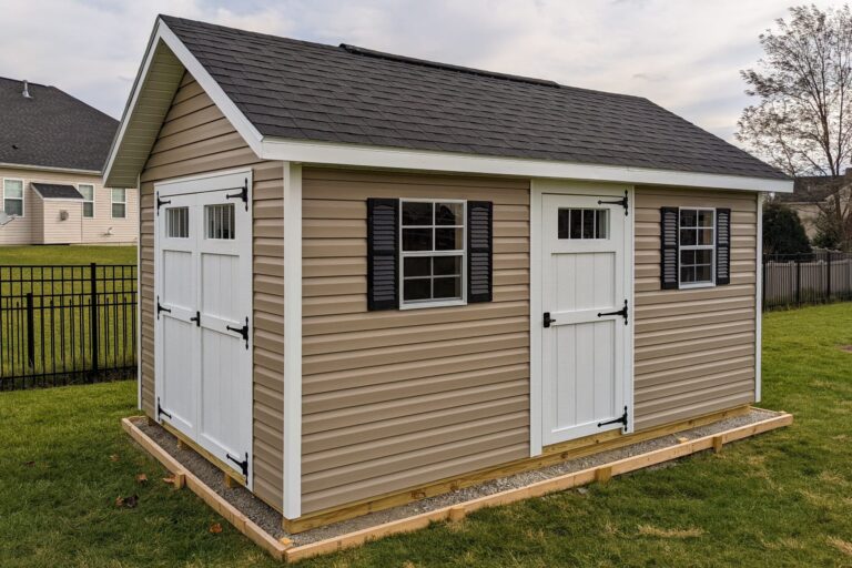 Cape Cod quality A-frame sheds with rent-to-own options near Kettering, Ohio