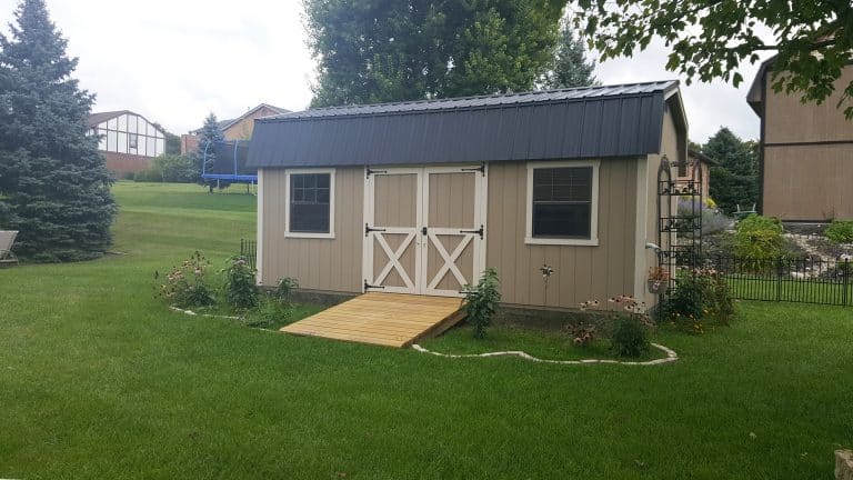 garden shed highwall storage