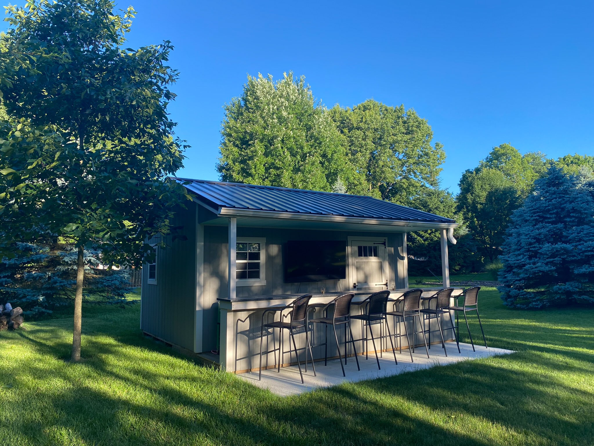 bar shed idea for parties near springfield ohio