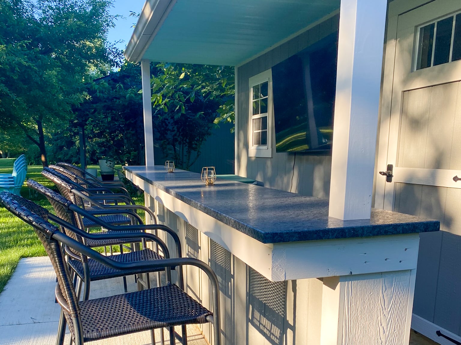 custom shed bar idea near dayton ohio