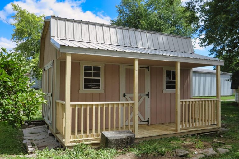 Sheds with porches and rustic charm