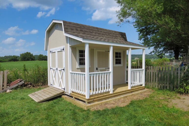 Sheds with porches afor extra outdoor space
