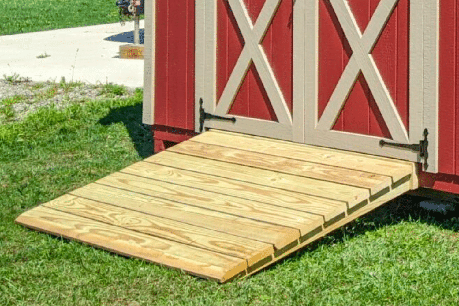ramp for outdoor kitchen shed in springfield oh