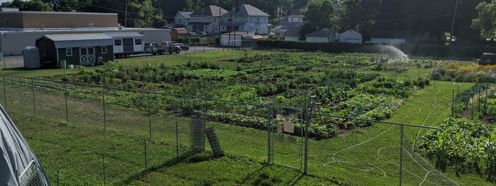 jefferson street oasis springfield ohio community garden with garden sheds 25