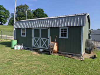 jefferson street oasis springfield ohio community garden with garden sheds 31