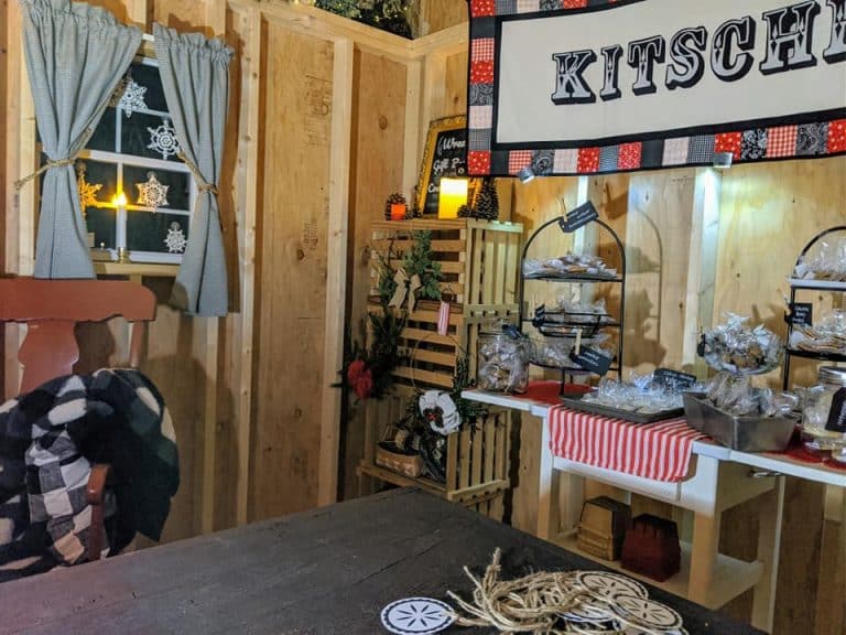 interior of kitschen bakery organic farm stand shed