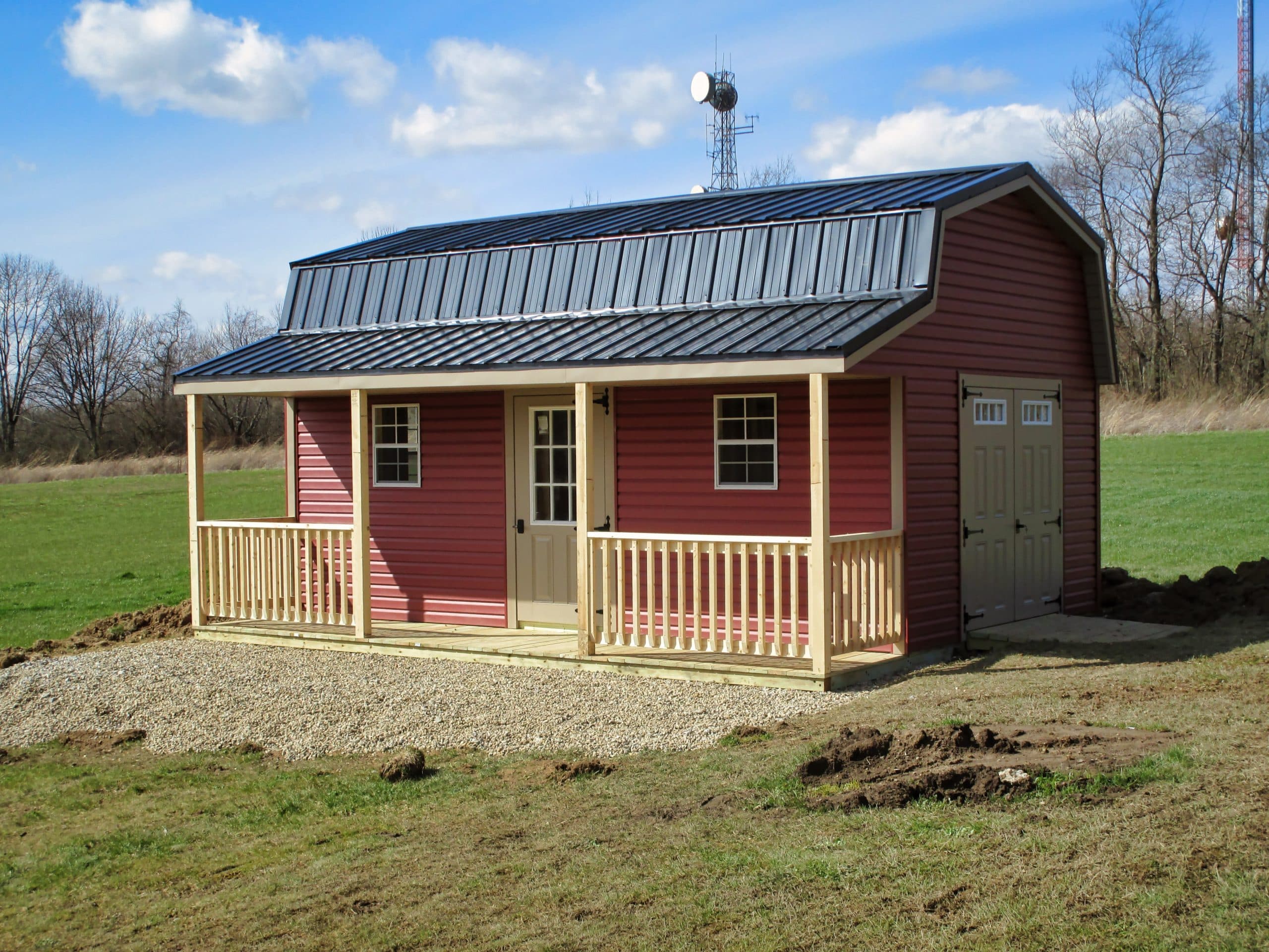custom prefab sheds with porches for sale in central ohio