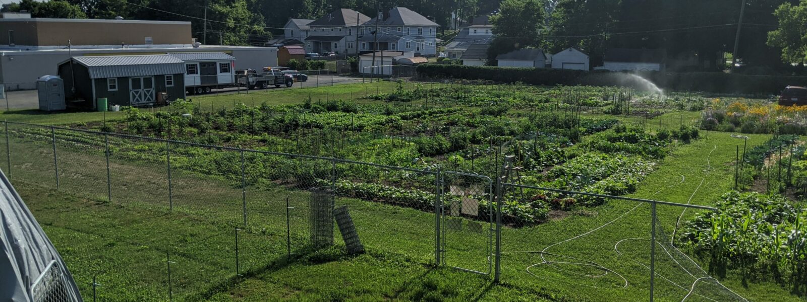 jefferson street oasis springfield ohio community garden with garden sheds 25