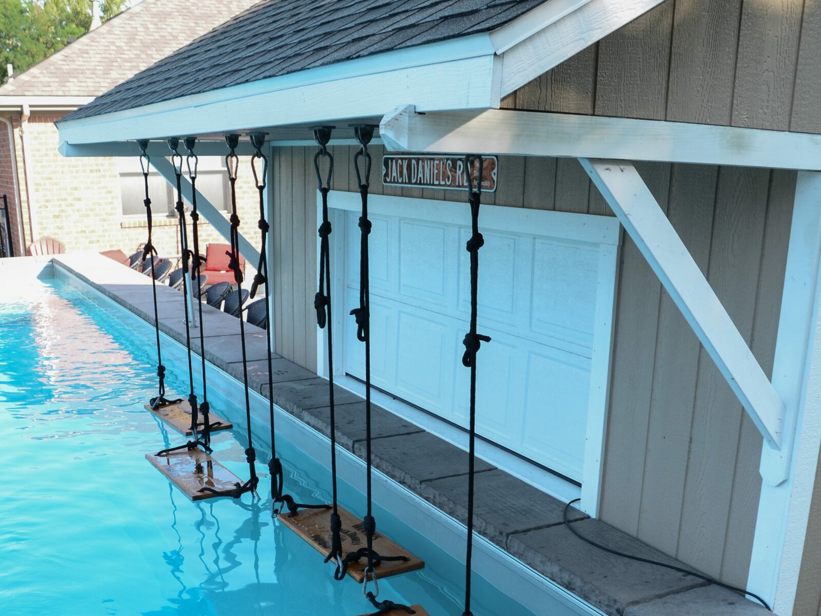 swim up bar central ohio pool house shed