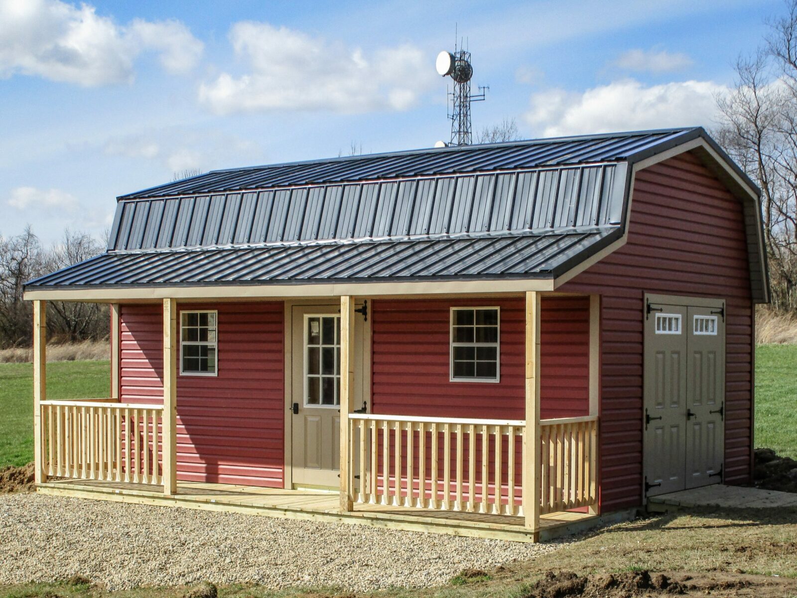 prefab cabin shed for backyard getaway