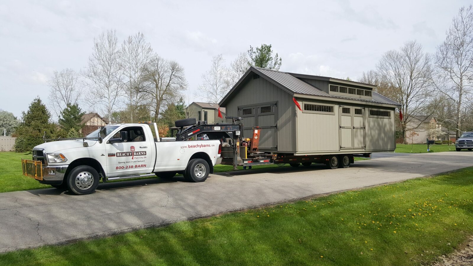 simple prefab cabin delivery in central ohio