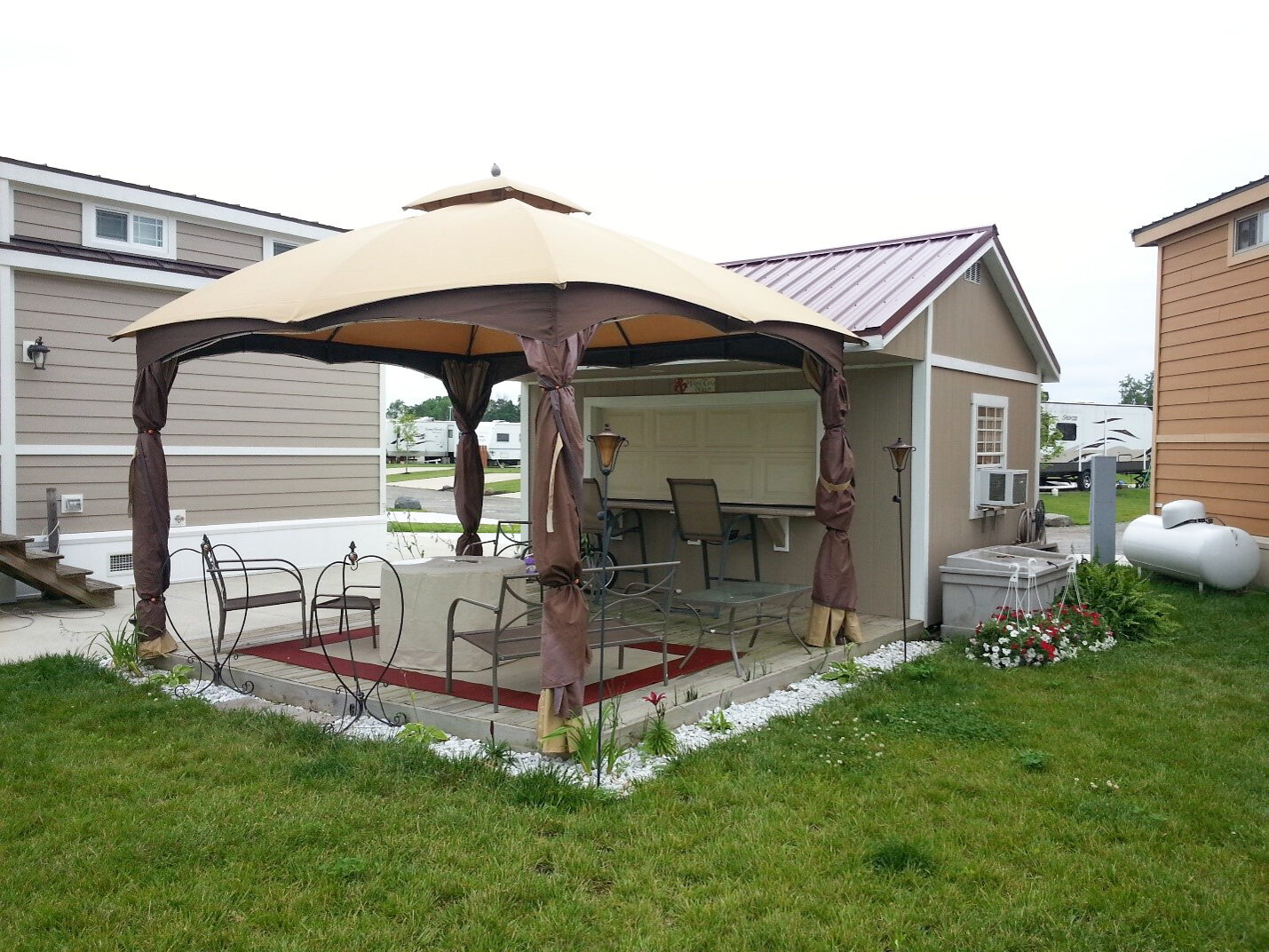 outdoor hangout bar shed in ohio
