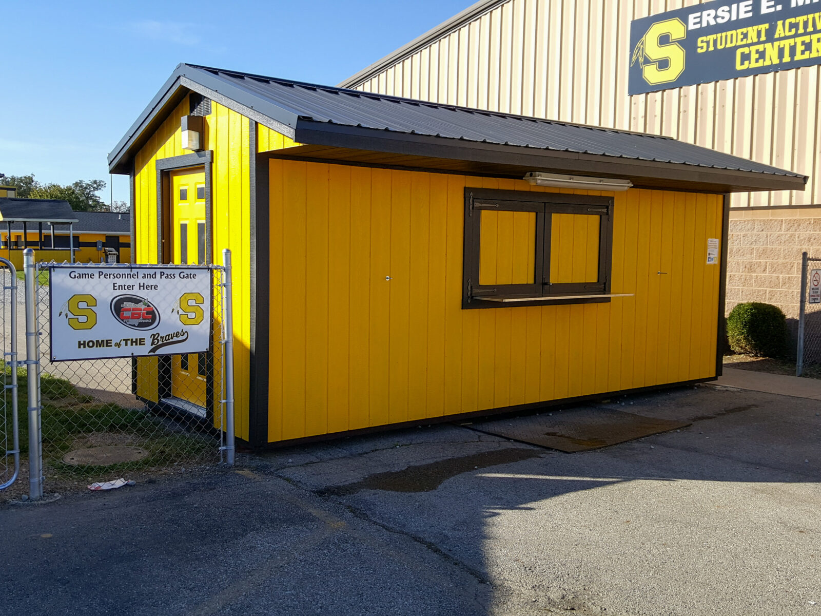 ticket booth concession stand shed bar in ohio