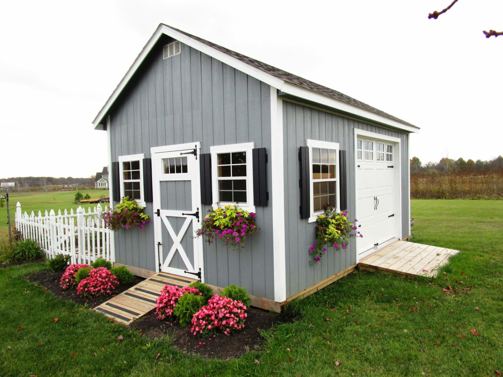 garden shed adds stunning beauty to yard in central ohio