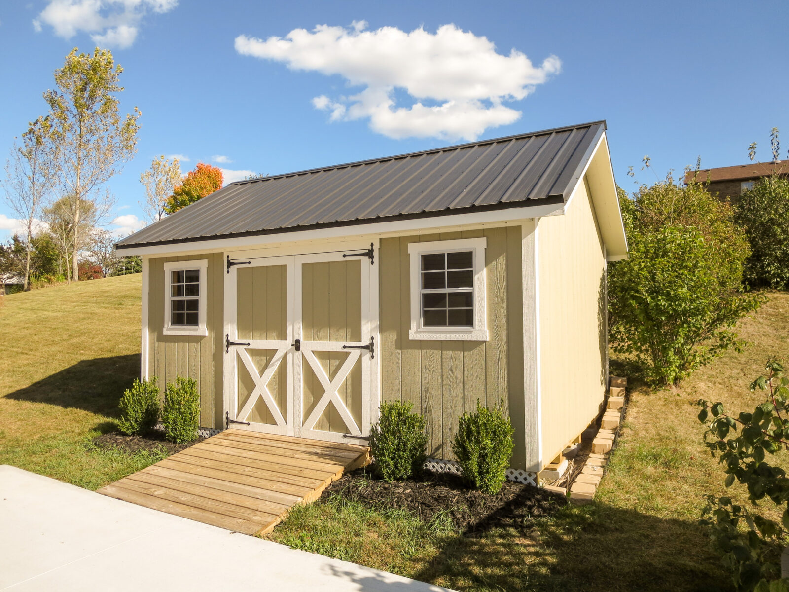 color matched prefabe sheds for sale