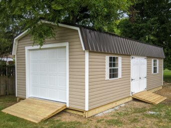storage shed with garage door or garage shed for sale in dayton ohio