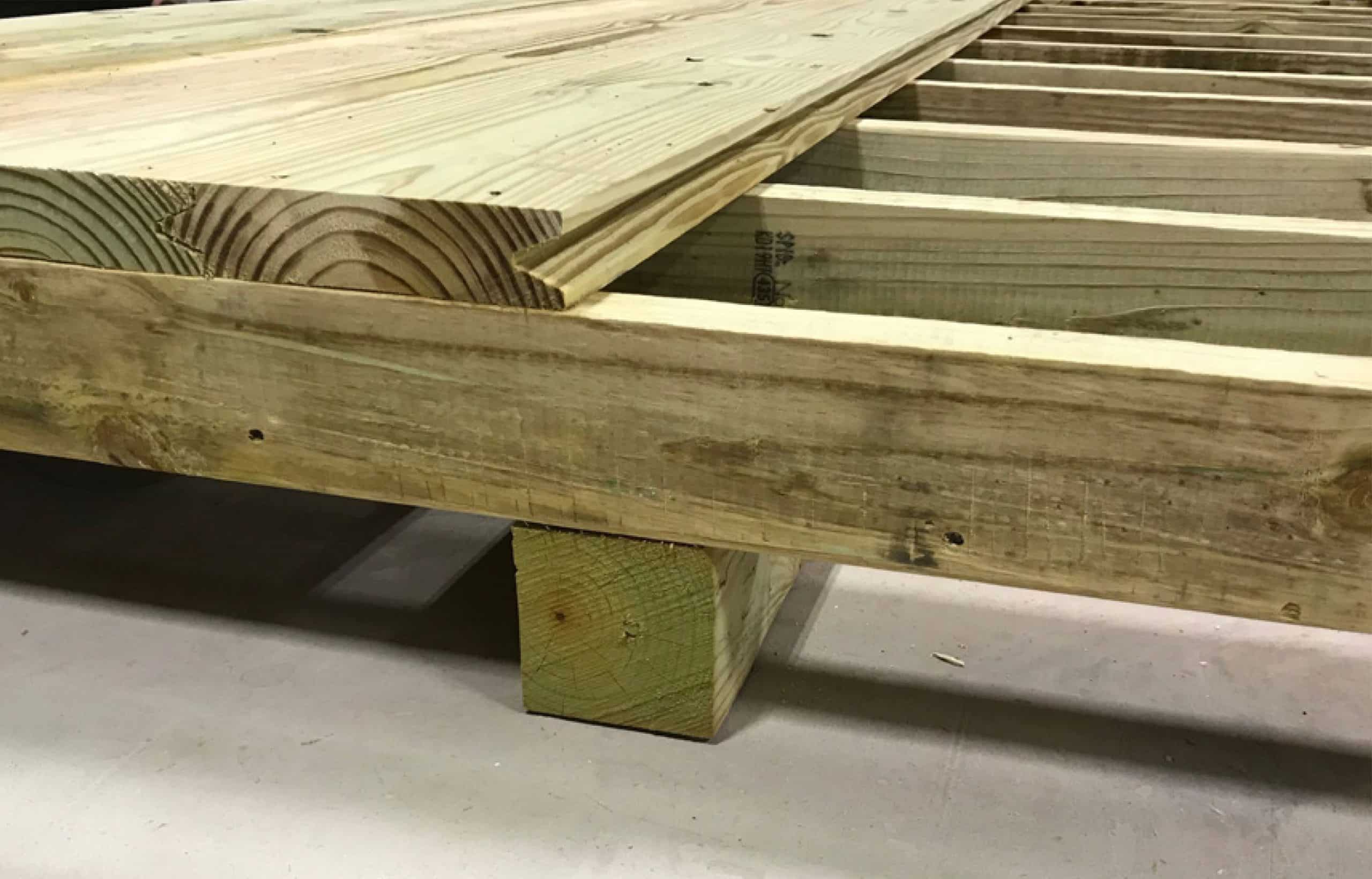 2x8 tongue and groove flooring shed option
