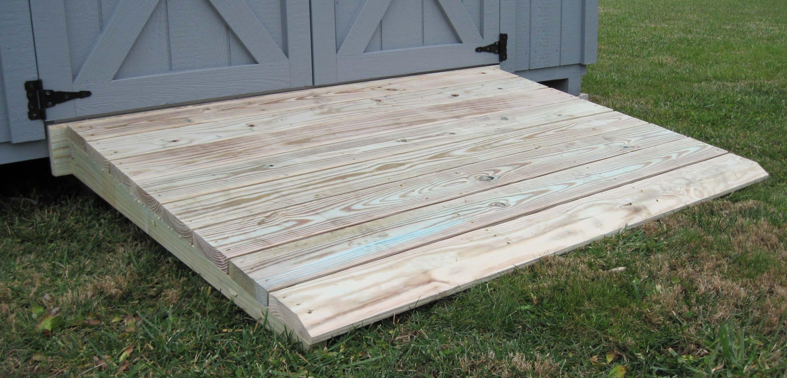 storage shed options ramp